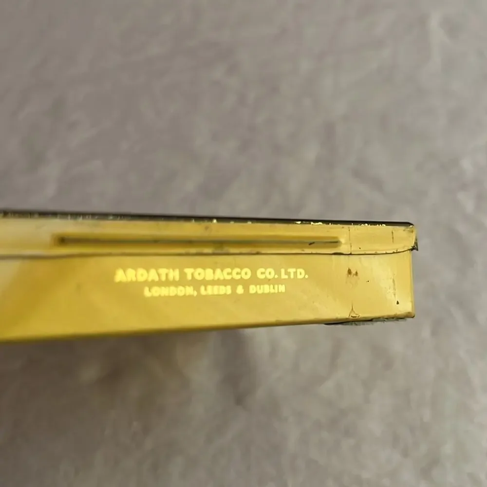 State Express Cigarettes 555 Yellow Tin Box Vintage